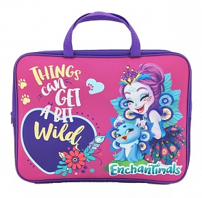 Папка-сумка из серии Enchantimals, с ручкой, формат А4, текстильная (Centrum, 88650)